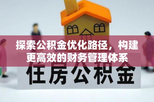 罗甸探索公积金优化路径，构建更高效的财务管理体系