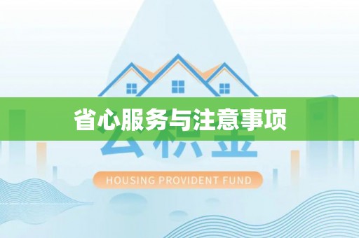 罗甸省心服务与注意事项