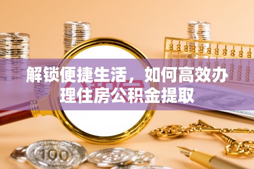 罗甸解锁便捷生活，如何高效办理住房公积金提取