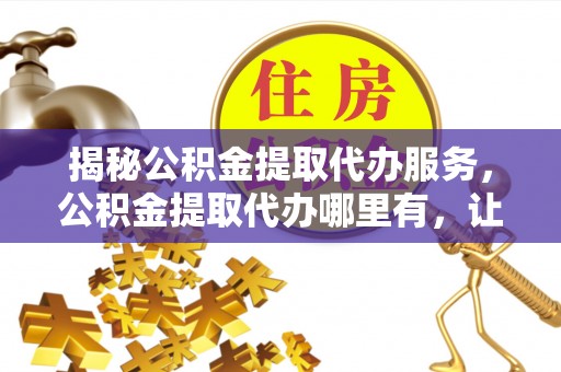 罗甸揭秘公积金提取代办服务，公积金提取代办哪里有，让你省时省心的解决方案