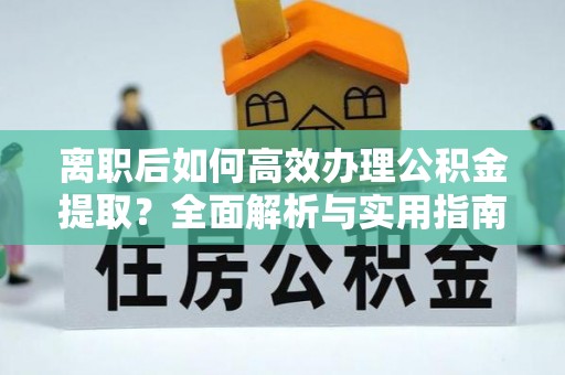 罗甸离职后如何高效办理公积金提取？全面解析与实用指南