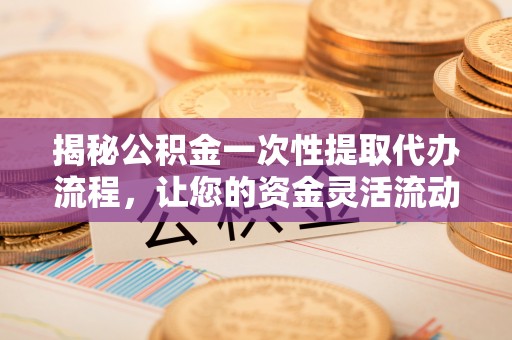 罗甸揭秘公积金一次性提取代办流程，让您的资金灵活流动