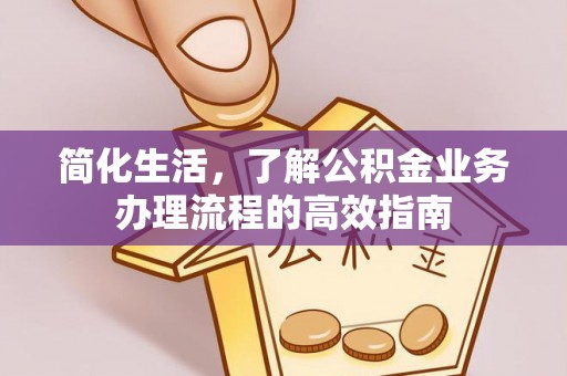 罗甸简化生活，了解公积金业务办理流程的高效指南