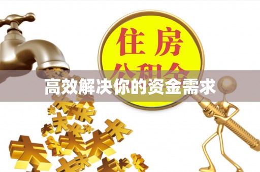 罗甸高效解决你的资金需求