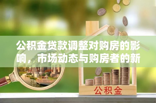 罗甸公积金贷款调整对购房的影响，市场动态与购房者的新选择