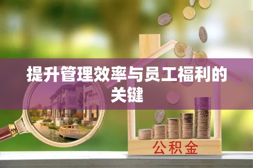 罗甸提升管理效率与员工福利的关键