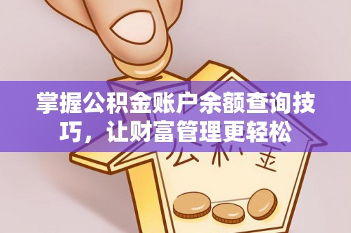罗甸掌握公积金账户余额查询技巧，让财富管理更轻松
