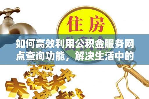 罗甸如何高效利用公积金服务网点查询功能，解决生活中的资金难题