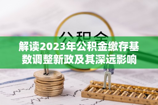 罗甸解读2023年公积金缴存基数调整新政及其深远影响