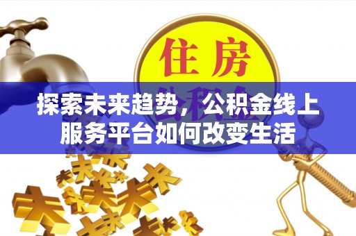 罗甸探索未来趋势，公积金线上服务平台如何改变生活