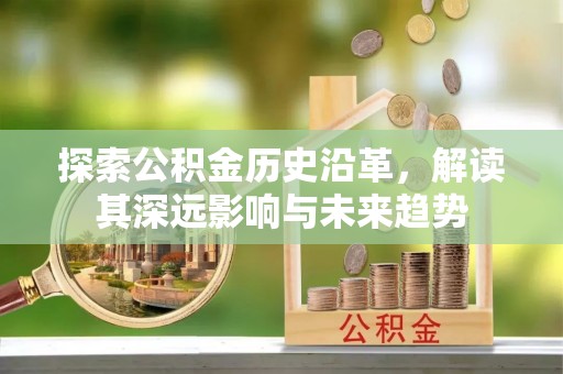 罗甸探索公积金历史沿革，解读其深远影响与未来趋势