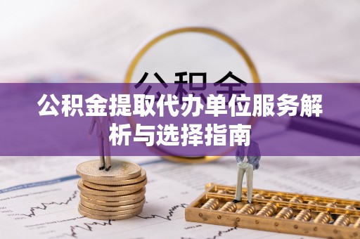 罗甸公积金提取代办单位服务解析与选择指南