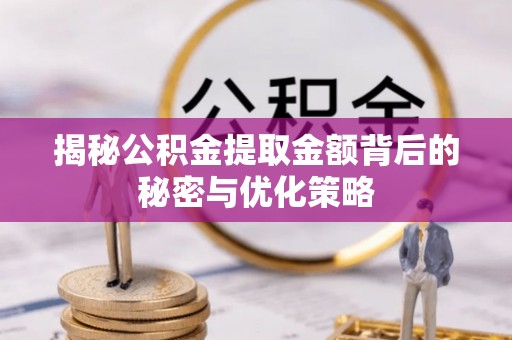 罗甸揭秘公积金提取金额背后的秘密与优化策略