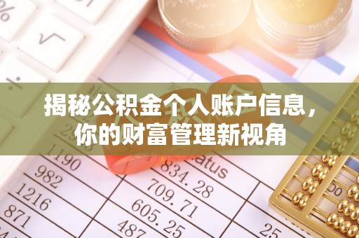 罗甸揭秘公积金个人账户信息，你的财富管理新视角