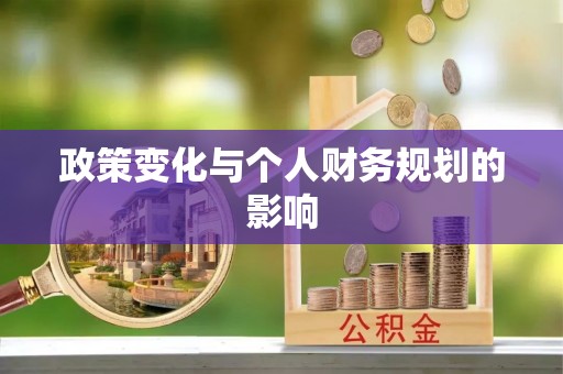 罗甸政策变化与个人财务规划的影响
