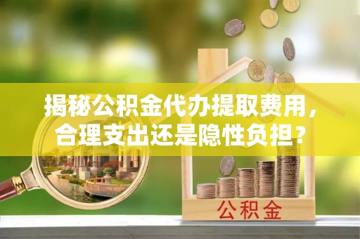 罗甸揭秘公积金代办提取费用，合理支出还是隐性负担？