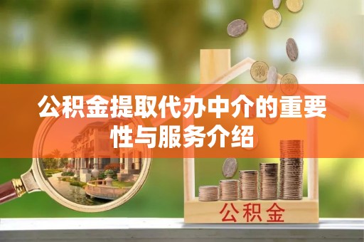 罗甸公积金提取代办中介的重要性与服务介绍