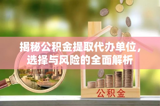 罗甸揭秘公积金提取代办单位，选择与风险的全面解析