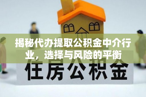 罗甸揭秘代办提取公积金中介行业，选择与风险的平衡